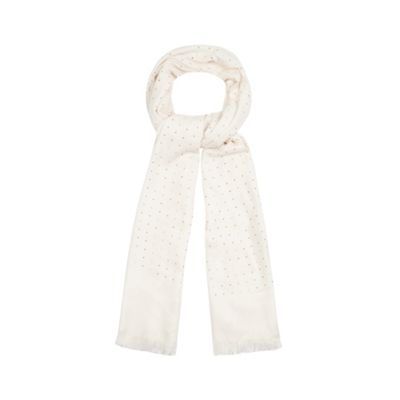 Light pink hotfix woven scarf
